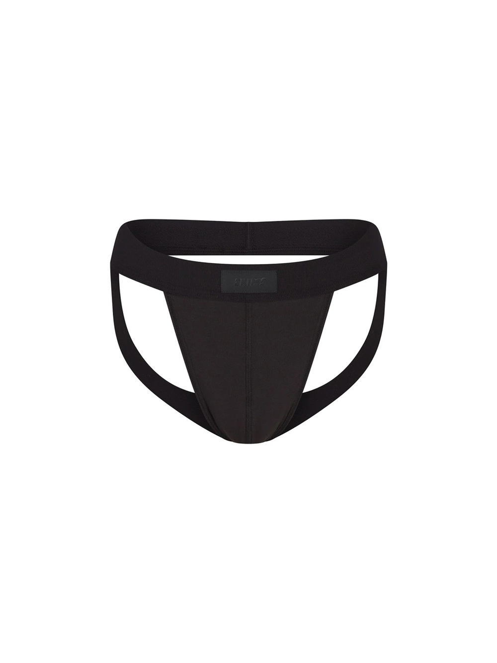 SKIMS Men's Black Cotton Athletic Jockstrap